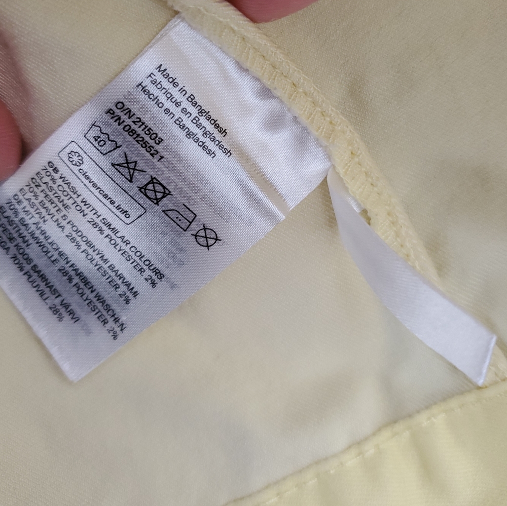 H&M Pale Yellow Kids Jean Jacket - Picture 4 of 5